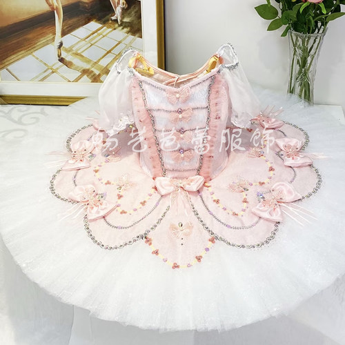 儿童专业芭蕾舞裙女童小天鹅蓬蓬纱TUTU裙演出服汇演机构表演服装