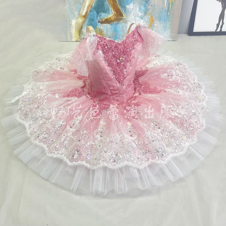 儿童芭蕾舞TUTU裙女童帕基塔变奏表演服小天鹅蓬蓬裙舞台演出服装