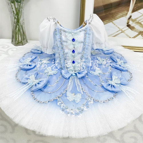 儿童专业芭蕾舞裙女童小天鹅蓬蓬纱TUTU裙演出服汇演机构表演服装