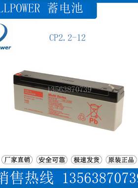 CELLP0WER蓄电池12V2.2AH CP2.2-12 铅酸免维护 Wulti Series电瓶
