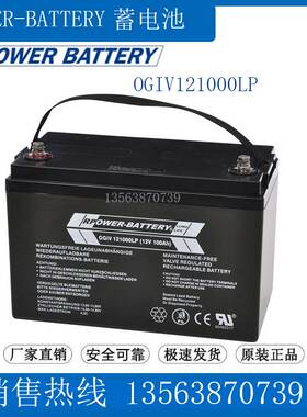 RPOWER-BATTERY蓄电池12V100AH OGIV121000LP 通讯 医疗 UPS 监控