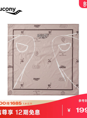 Saucony索康尼NATHAN BELL系列男女通用围巾户外运动时尚轻薄舒适