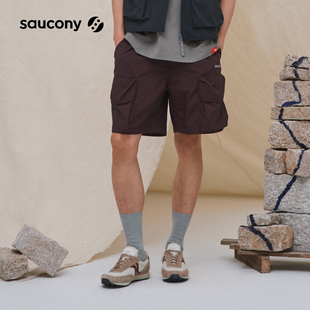 短裤 Saucony索康尼男女同款 运动休闲舒适透气梭织工装