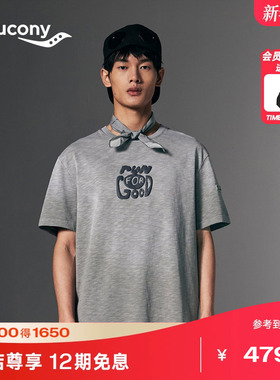 Saucony索康尼NATHAN BELL系列男女同款运动休闲透气短袖圆领T恤