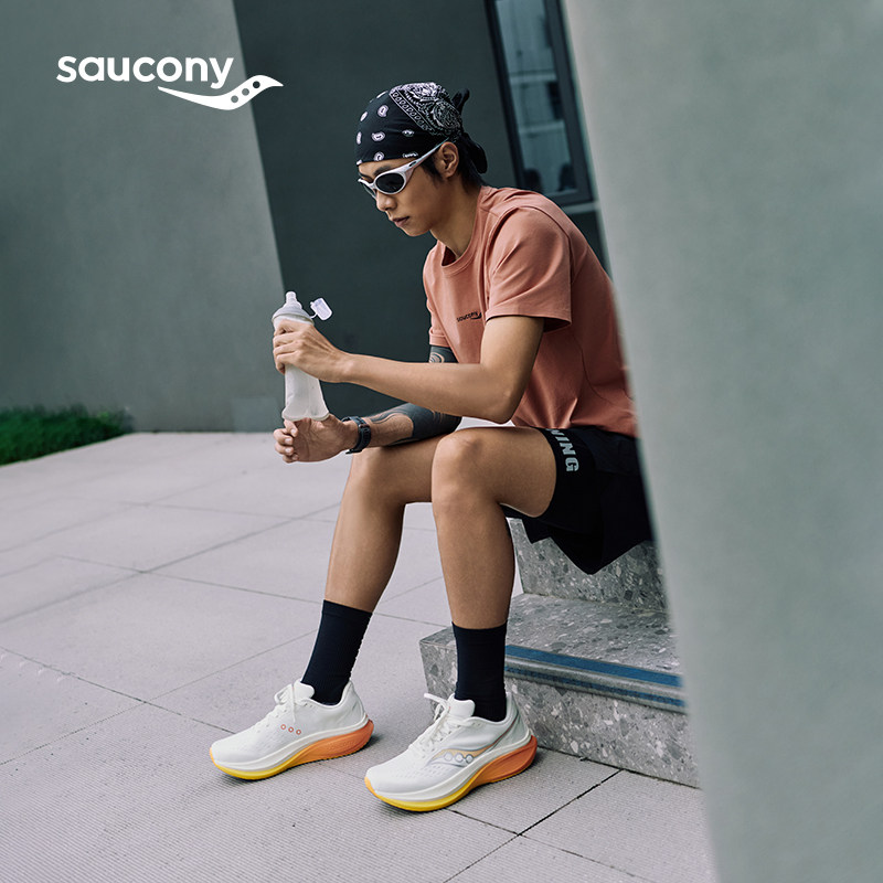 Saucony索康尼TIDE4浪潮4慢跑训练男女运动鞋体测运动提速跑步鞋