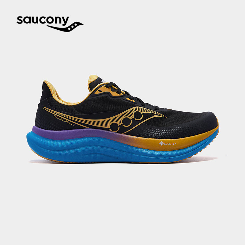 Saucony索康尼胜利TRIUMPH23 GTX防水旗舰级减震稳定透气运动跑鞋
