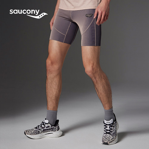 Saucony男子运动轻薄透气短裤
