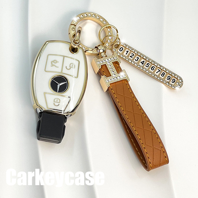 奔驰C260L/C200L车钥匙套女A级壳a180L扣glc260包glaC级e300l高档