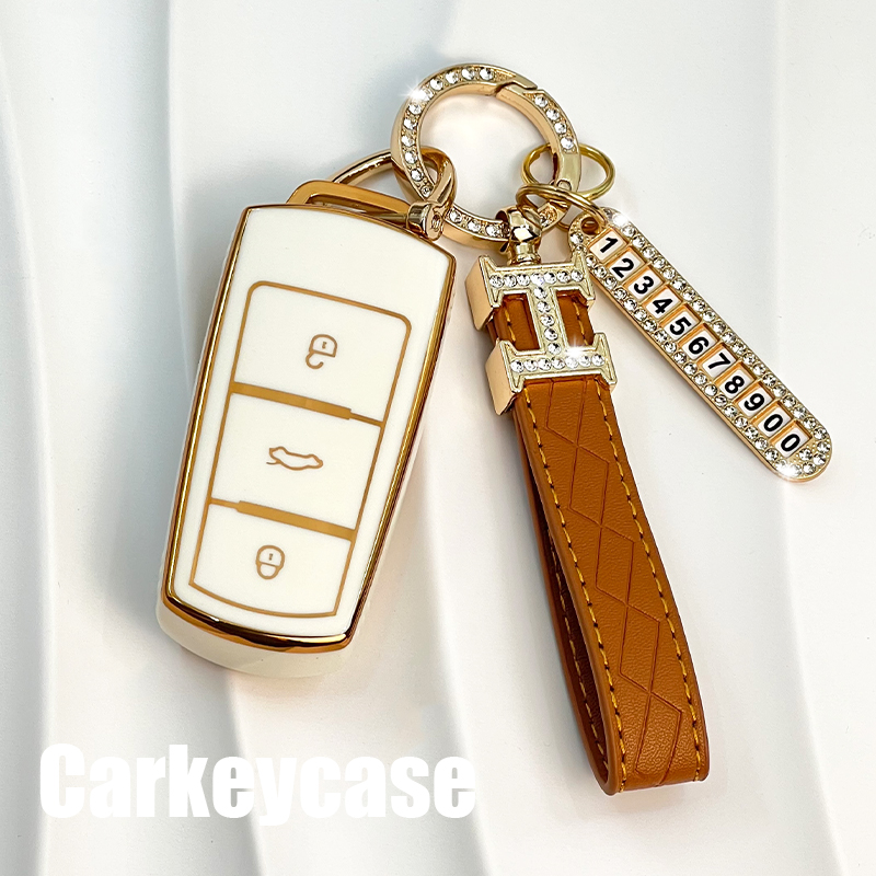 大众迈腾B7汽车钥匙套老款CC帕萨特12/13/15/16款专用壳包扣男女