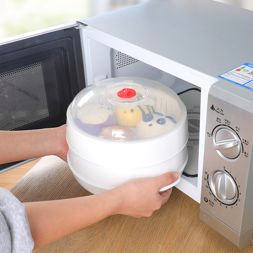 微波炉专用蒸盒双层加热蒸笼器皿