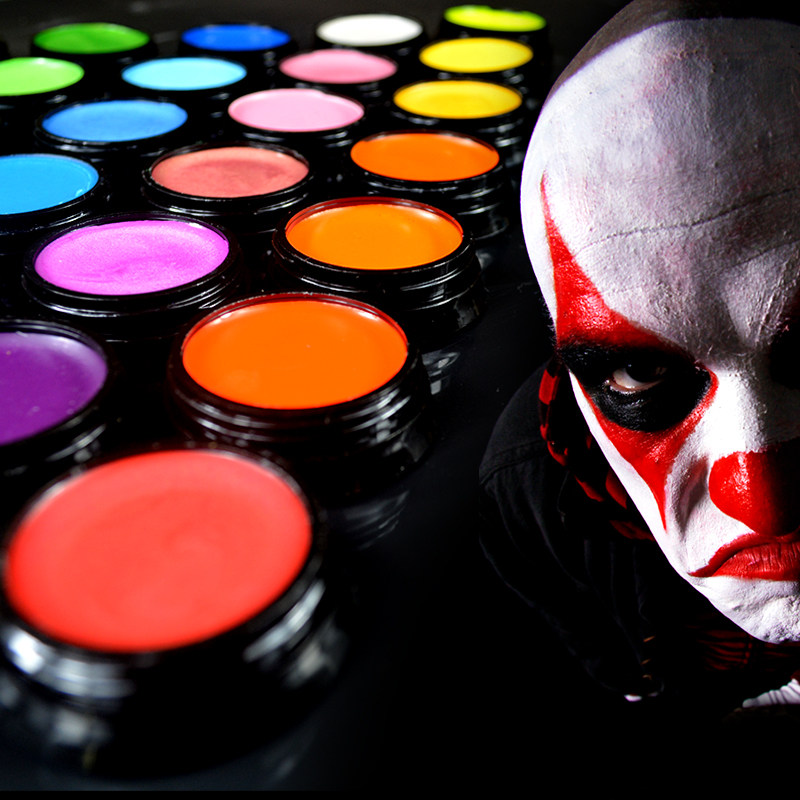 油彩化妆脸部戏曲京剧健身面部小丑人体万圣节化妆品妆容油彩颜料