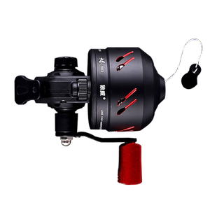 狼威大圣新款封闭轮金属射鱼轮弹弓打鱼镖射鱼神器套装防炸线水滴