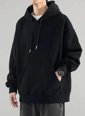 MTVO迈特优中山重磅卫衣男2025新款春季连帽宽松休闲男生秋季上衣