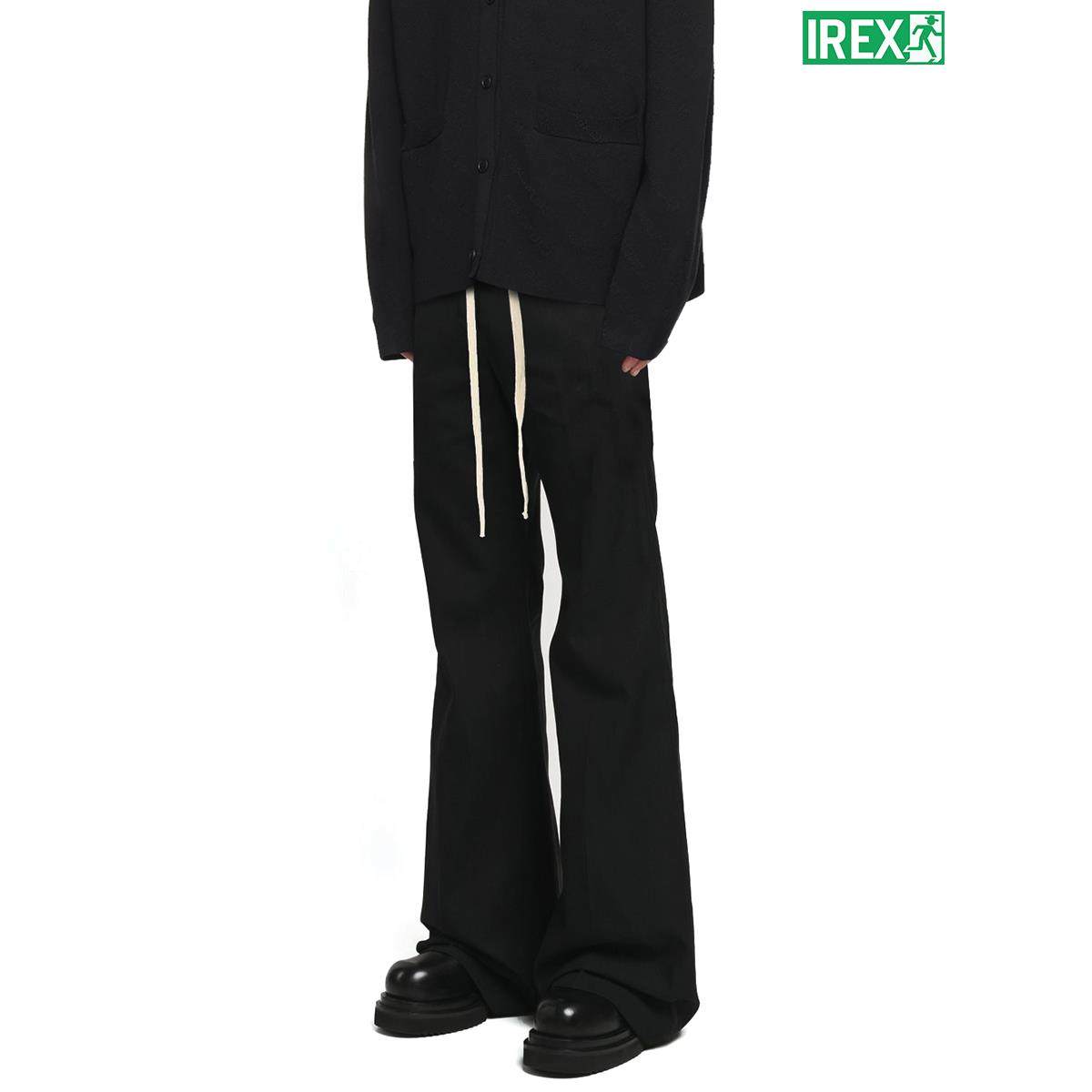 IREX美式秋季重磅抽绳裤cleanfit微喇裤男女直筒高街卫裤休闲长裤