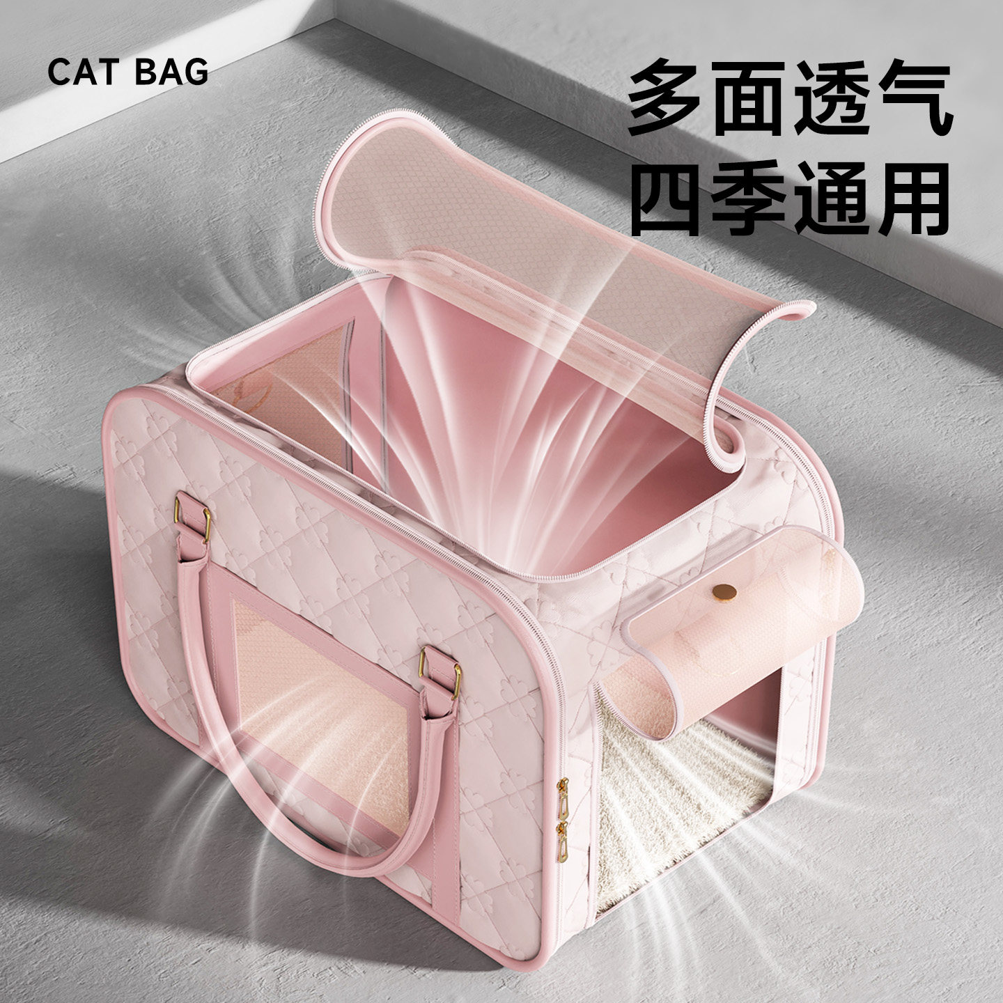 轻奢猫包外出便携猫背包大容量拉杆箱太空舱宠物包小型犬狗狗背包