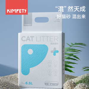 kimpets纯豆腐猫砂2.5kg无尘防臭猫沙易结团可冲马桶幼猫6.5L包邮