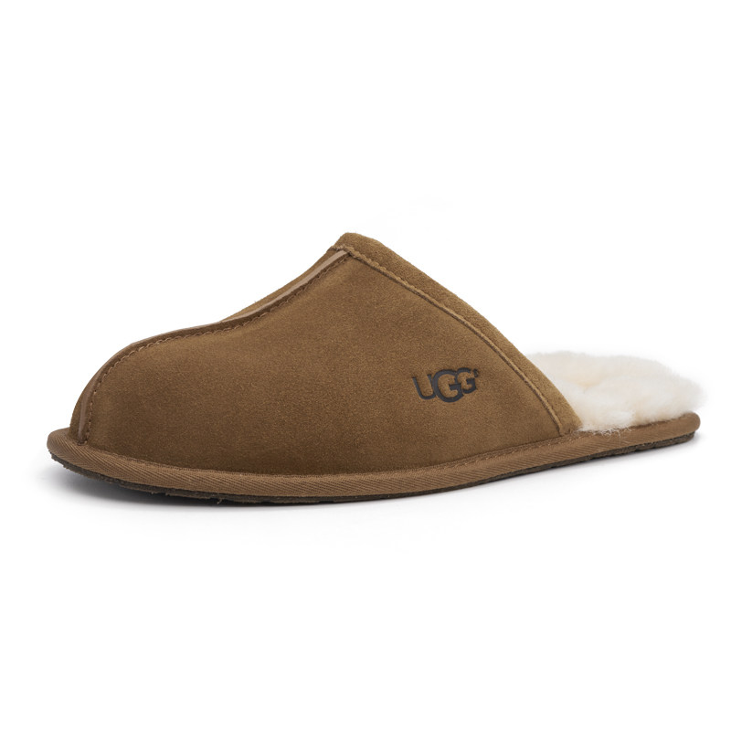 断码清仓UGG男士拖鞋包头羊毛