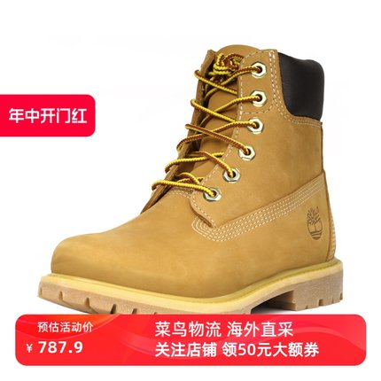 Timberland 添柏岚女鞋户外防水踢不烂黄靴抓地耐穿 10361W宽版