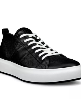 【断码清仓】ECCO爱步男耐磨板鞋厚底系带休闲鞋856814