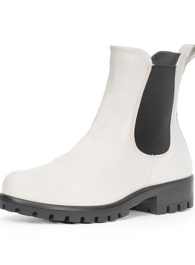 ECCO爱步Modtray W 烟筒靴倪妮同款休闲切尔西靴女 摩登 490023