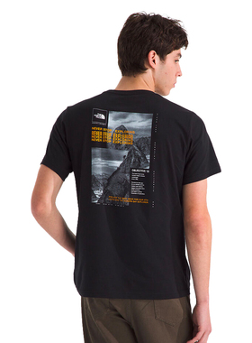 TNF北面男款Collage户外休闲简约纯棉T恤NF0A89FR