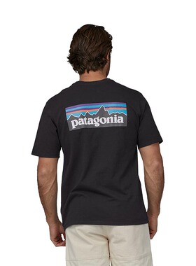 PATAGONIA巴塔哥尼亚男款短袖 P-6Logo Responsibili混纺38504
