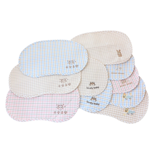婴儿枕头0到6个月新生儿防出汗苎麻云片枕夏季透气宝宝平枕垫巾