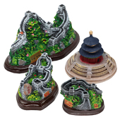 中国北京特色旅游纪念品礼品天坛长城立体摆件出国送老外小礼物