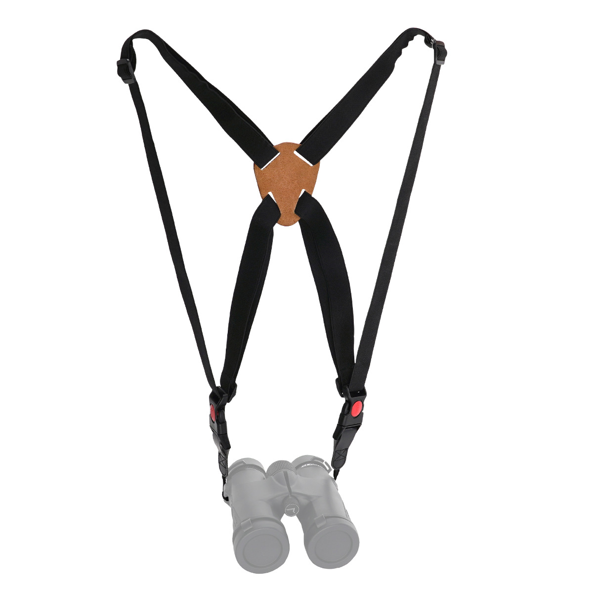 SVBONY 望远镜X型肩膀背带 加宽减压望远镜镜带 牛皮高弹力织带