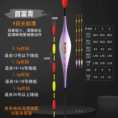 无铅自立漂跑铅灵顿漂黑坑青鱼高灵敏纳米浮漂（不自立大师推荐）