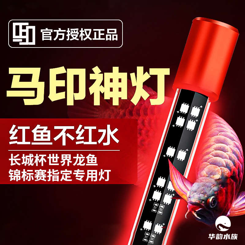 马印神灯罗汉七彩增艳灯三基色金红龙鱼发色灯13000K烤色灯固色