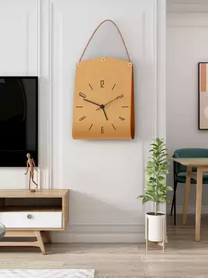 Modern art creative decoration clock mute personality living room household fashion wall clock retro simple quartz clock