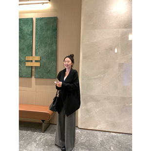 daydayicy 英区画报 针织开衫外套女秋冬慵懒感宽松廓形毛衣外套