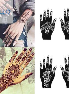 Fashion Henna Tattoo Stencil Temporary Hand Tattoos DIY Body