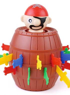 Kids Gadget Pirate Barrel Game Toys Lucky Stab Pop Up Toy