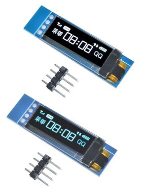 0.91 inch 128x32 I2C IIC Serial Blue White OLED LCD Display