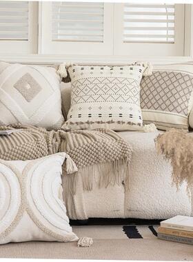 波西米亚北欧ins簇绒抱枕Bohemian tufted pillow sofa, cushion