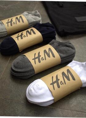 5pair Mens Sock Solid Color Cotton Business Socks男纯色袜子