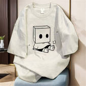 短袖 品牌外贸撤回尾货清仓捡漏潮牌 夏季 T恤男女士纯棉宽松百搭