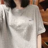 女装 外贸撤回尾货清仓捡漏 T恤男装 潮牌短袖 宽松上衣服 纯棉夏季