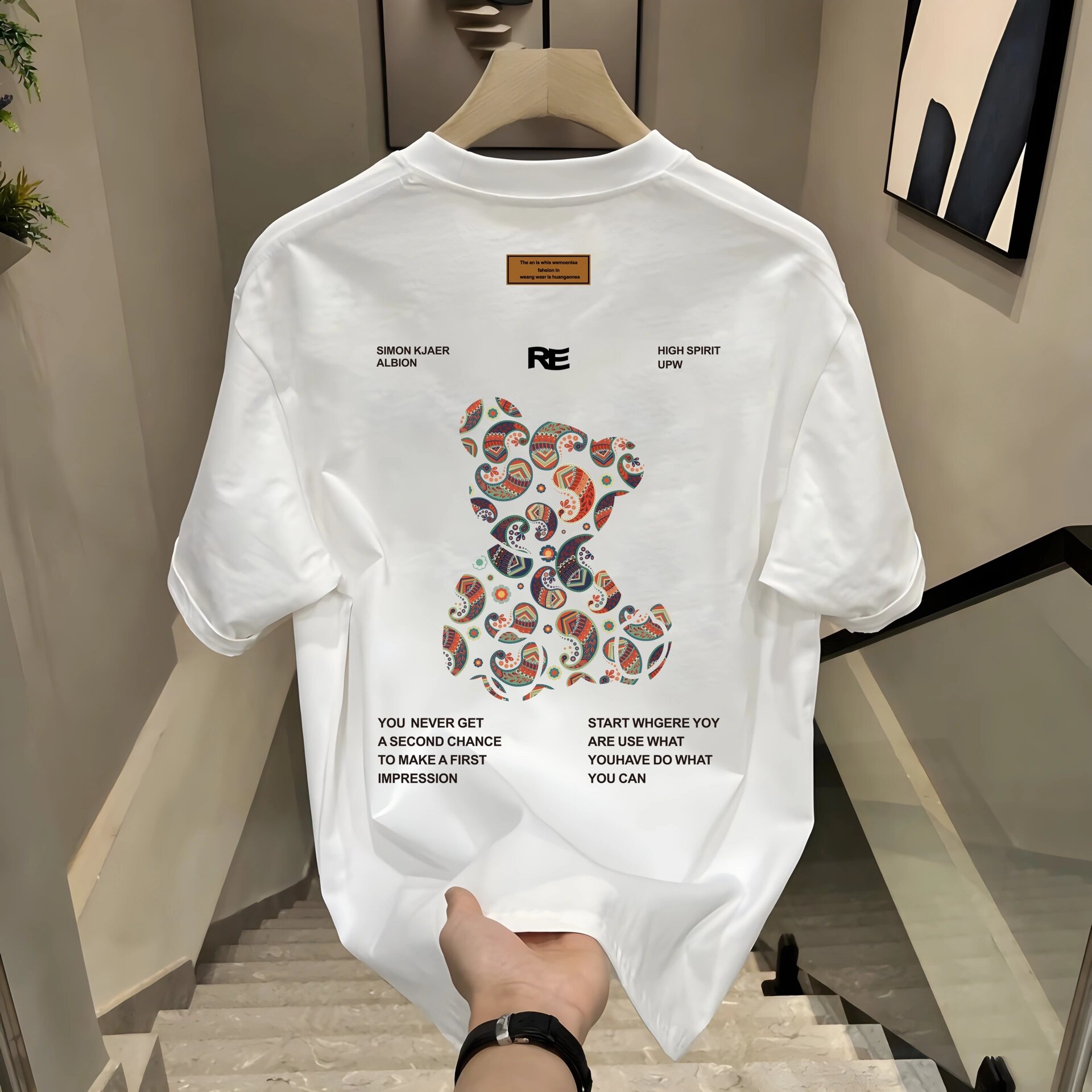 外贸撤回尾货清仓捡漏~纯棉潮牌短袖T恤男女装宽松半袖上衣服百搭