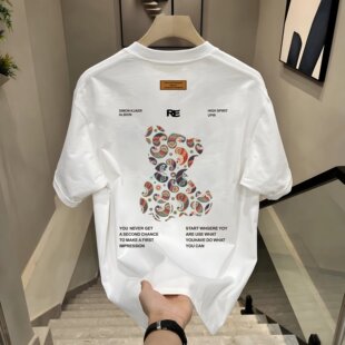 宽松半袖 T恤男女装 上衣服百搭 纯棉潮牌短袖 外贸撤回尾货清仓捡漏