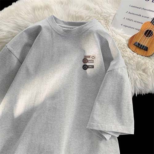 品牌外贸撤回尾货清仓捡漏~潮牌夏季短袖T恤男女士纯棉宽松上衣服