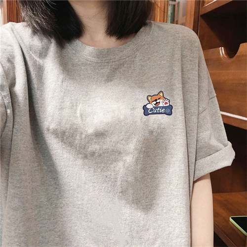 品牌外贸剪标清仓~专柜撤回欧货重磅纯棉短袖T恤男女情侣ins潮牌