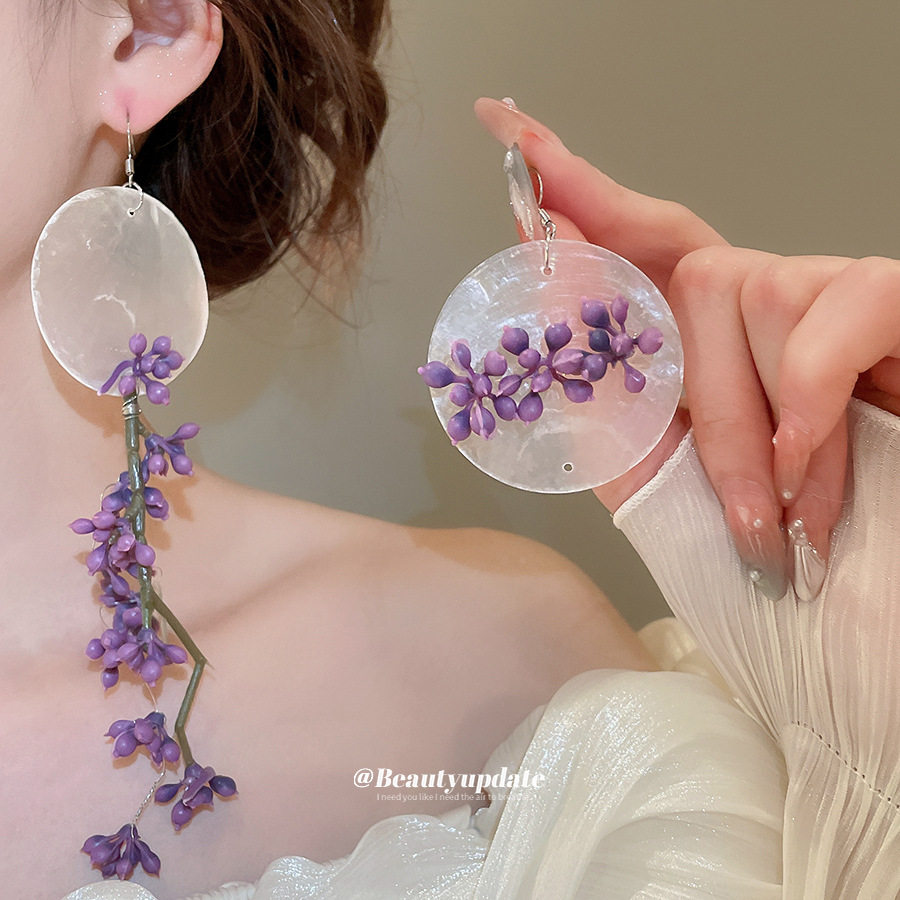 仲夏夜之梦不对称紫荆花流苏耳钩气质高级感耳环氛围感时尚耳饰,饰品/流行首饰/时尚饰品新,耳环,淘宝优惠券,粉丝福利购,淘宝优惠卷