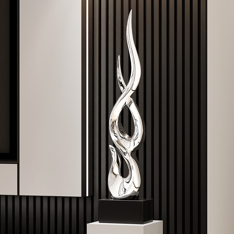 节节高升细长竖高摆件玄关柜壁龛