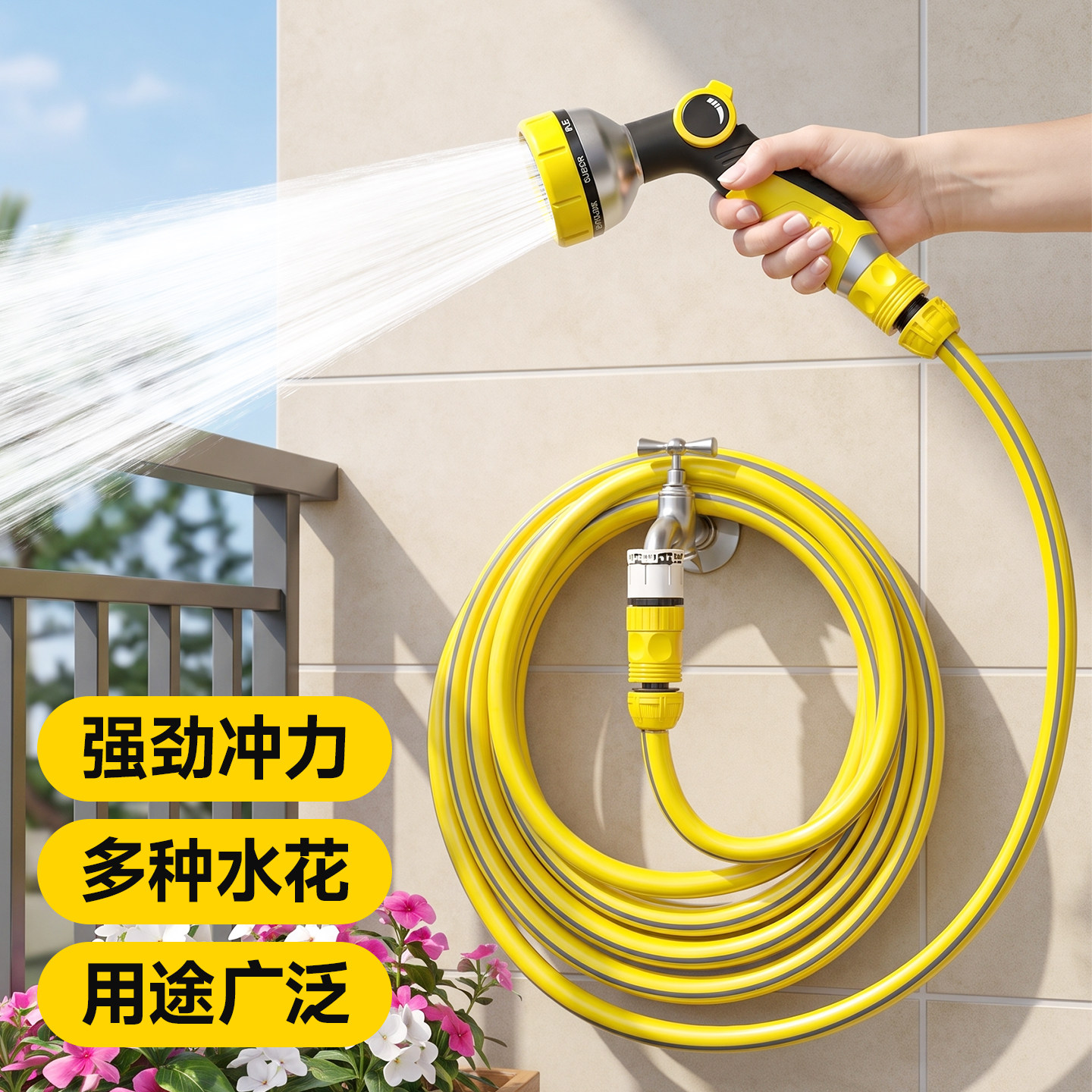 浇花水枪洒水喷头浇水家用图片
