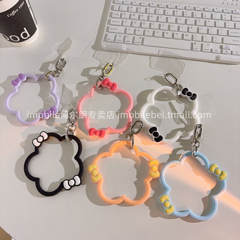手机链立体硅胶花朵手环手机壳挂件日韩ins风百搭少女心结实耐用短款DIY手提防丢通用ccd钥匙扣便携手腕挂绳