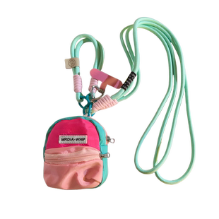 网红ins奶白包零钱袋手机壳挂绳配饰品零钱袋吊坠耐用便携尼龙绳手腕带长款斜跨绳外出通用可挂脖挂肩侧身挂