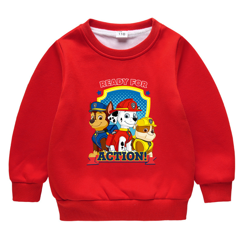 汪汪队男童加绒加厚卫衣冬季童装